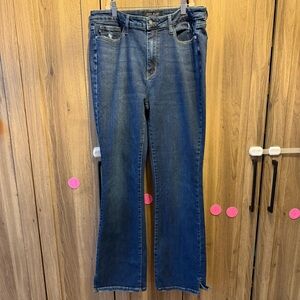 Judy Blue Women’s High Rise Slim Bootcut Jeans Size 15/32 Slit Hem